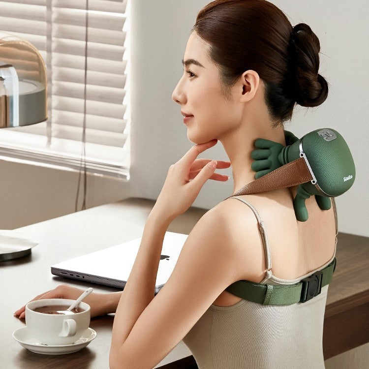 Electric Neck and Shoulder Muscle Massager Wireless Shoulder and Back Kneading Massage Shawl Neck Masajeador Relax Pain Relief