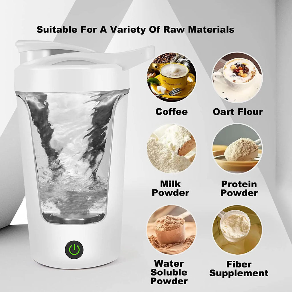 350Ml Electric Mixing Cup Portable Protein Powder Shaker Bottle Mixer for Travel Home Office Kitchen Tools